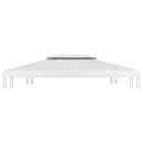 pavillontopdække i 2 lag 4x3 m 310 g/m² hvid