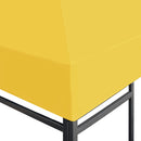 pavillontopdække 270 g/m² 4x3 m gul