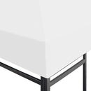pavillontopdække 270 g/m² 4x3 m hvid
