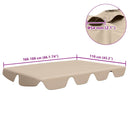 baldakin til havegynge 188/168x145/110 cm beige