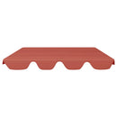 baldakin til havegynge 188/168x145/110 cm terrakottafarvet