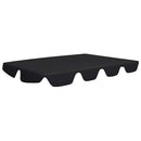baldakin til havegynge 188/168x145/110 cm sort