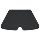 baldakin til havegynge 188/168x145/110 cm sort