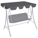 baldakin til havegynge 150/130x105/70 cm antracitgrå