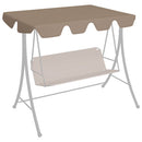 baldakin til havegynge 150/130x105/70 cm gråbrun