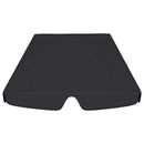 baldakin til havegynge 150/130x105/70 cm sort