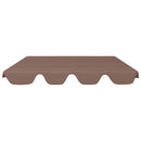 baldakin til havegynge 150/130x105/70 cm brun