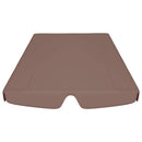 baldakin til havegynge 150/130x105/70 cm brun