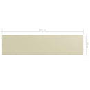 altanafskærmning 75x300 cm oxfordstof cremefarvet
