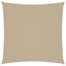 solsejl 3x3 m firkantet oxfordstof beige