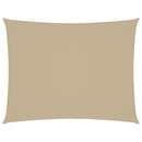 solsejl 3,5x5 m oxfordstof rektangulær beige