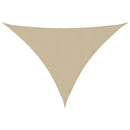 solsejl 3x3x4,24 m trekantet oxfordstof beige