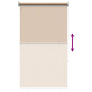 udendørs rullegardin 65 (B) x 140 (H) cm beige