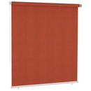 udendørs rullegardin 220x230 cm HDPE terracottafarvet