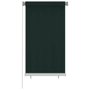 udendørs rullegardin 80x140 cm HDPE mørkegrøn
