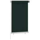 udendørs rullegardin 80x140 cm HDPE mørkegrøn