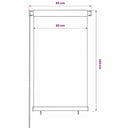 udendørs rullegardin 80x140 cm HDPE mørkegrøn
