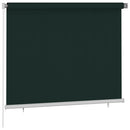 udendørs rullegardin 180x140 cm HDPE mørkegrøn