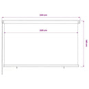 udendørs rullegardin 245 (B) x 140 (H) cm HDPE mørkegrøn