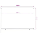 udendørs rullegardin 225 (B) x 140 (H) cm HDPE blå