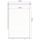 udendørs rullegardin 140x230 cm HDPE blå