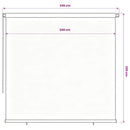 udendørs rullegardin 180x230 cm HDPE blå