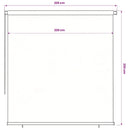udendørs rullegardin 240x230 cm HDPE blå