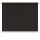 udendørs rullegardin 180x140 cm HDPE brun