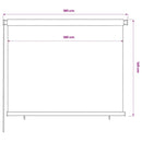 udendørs rullegardin 180x140 cm HDPE brun