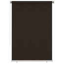 udendørs rullegardin 160x230 cm HDPE brun