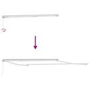 Markiseramme Hvid 400 × 350 cm Aluminium