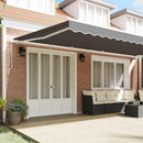 Markiseramme Hvid 600 × 350 cm Aluminium