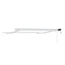 Markiseramme med LED -strimmellys Hvid 350 x 250 cm Aluminium