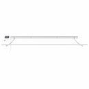 Markiseramme med LED -strimmellys Hvid 450 × 350 cm Aluminium