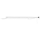 Markiseramme med LED -strimmellys Hvid 600 × 350 cm Aluminium
