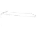 Markiseramme Hvid 500 × 300 cm Aluminium
