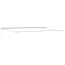 Markiseramme Hvid 600 × 350 cm Aluminium