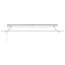 Markiseramme med LED -strimmellys Hvid 350 x 250 cm Aluminium