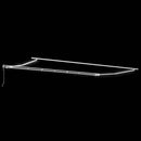 Markiseramme med LED -strimmellys Hvid 600 × 300 cm Aluminium