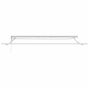 Markiseramme med LED -strimmellys Hvid 400 × 350 cm Aluminium