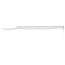 Markiseramme med LED -strimmellys Hvid 500 × 350 cm Aluminium