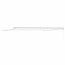 Markiseramme med LED -strimmellys Hvid 600 × 350 cm Aluminium
