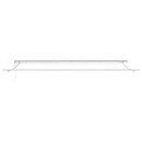 Markiseramme med LED -strimmellys Hvid 600 × 350 cm Aluminium
