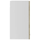hængende vitrineskab "Lyon" Sonoma eg 60x31x60 cm konstrueret træ