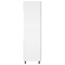 indbygningsskab til køl 60x57x207 cm konstrueret træ sonoma-eg