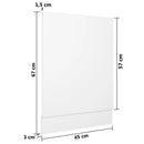 opvaskemaskinepanel "Lyon" hvid 45x3x67 cm konstrueret træ