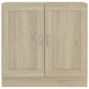 bogreol 82,5x30,5x80 cm konstrueret træ sonoma-eg