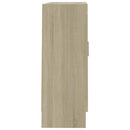bogreol 82,5x30,5x80 cm konstrueret træ sonoma-eg