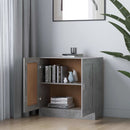 bogskab 82,5x30,5x80 cm konstrueret træ betongrå