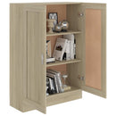 bogskab 82,5x30,5x115 cm konstrueret træ sonoma-eg